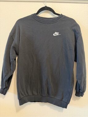 Nike kids Black Crewneck Sweatshirt